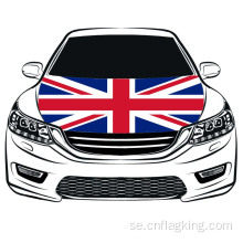 Storbritannien Car Hood Flag 100 * 150cm Motor Flag Elastiska Tyger Bil Bonnet Banner